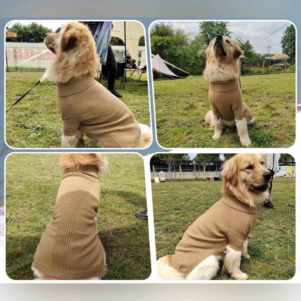 IECOII Cable Knit Dog Sweater - XL - Picture 3 of 4